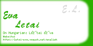 eva letai business card
